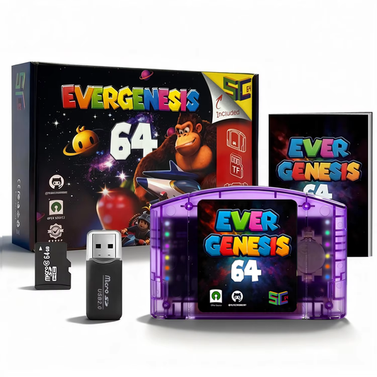 11000 in 1 SC64 Flash Cart N64 Open Source Game Card 64 Video Game Console Modular Chip 6TG With 64G TF Card