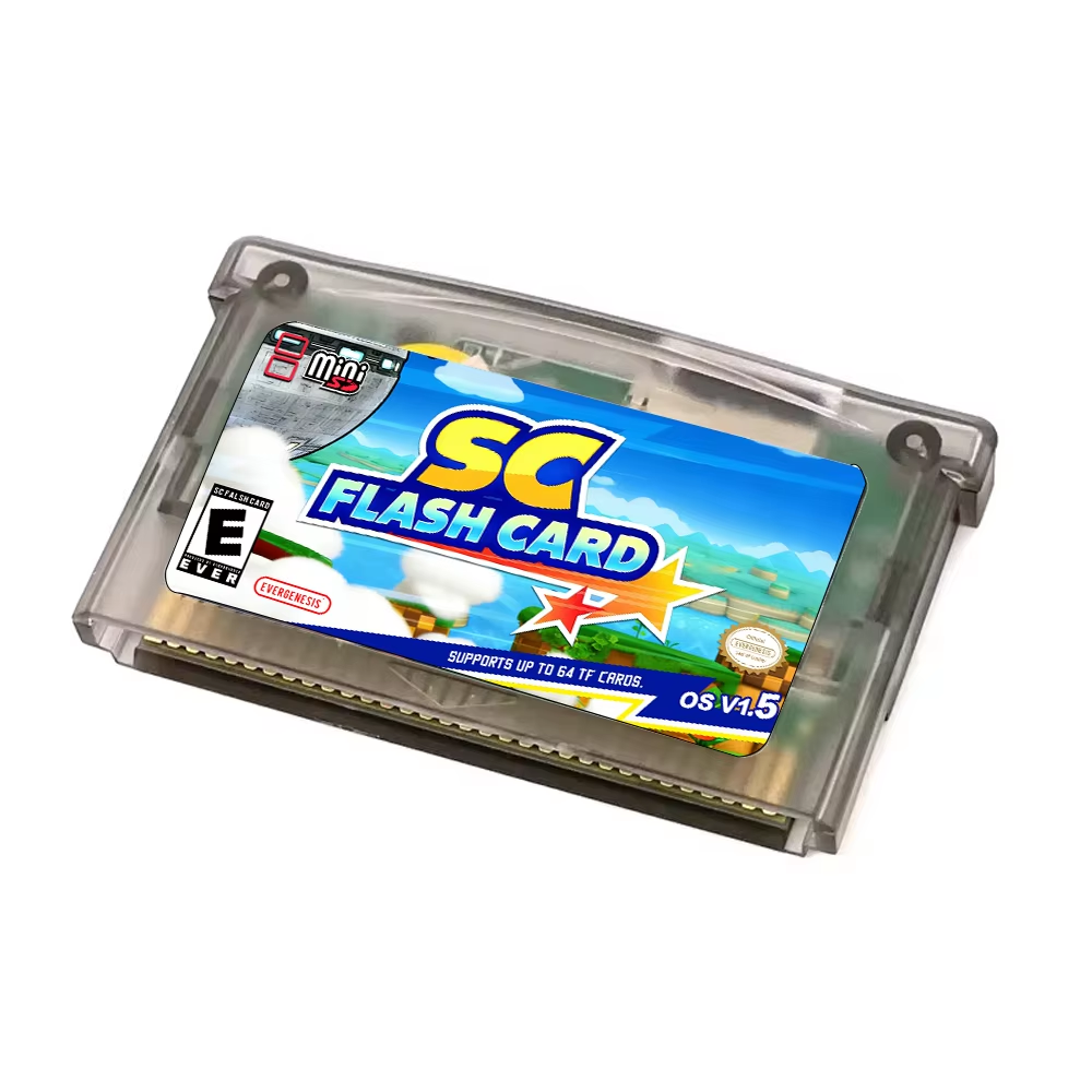 SuperCard SC-V1.5 Mini GBA Flash Card | 1000+ Games in 1 | Supports GBC/GB/NES