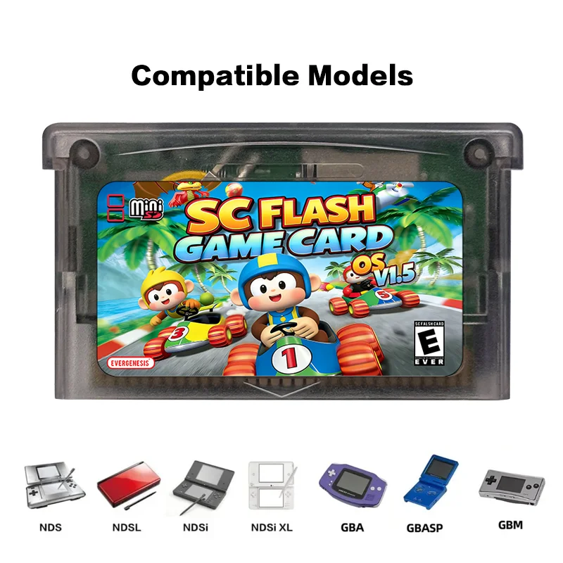 Updated SC-V1.5 GBA Cartridge | RTC Real-Time Clock & 128KB Save | No Conversion, Plug & Play