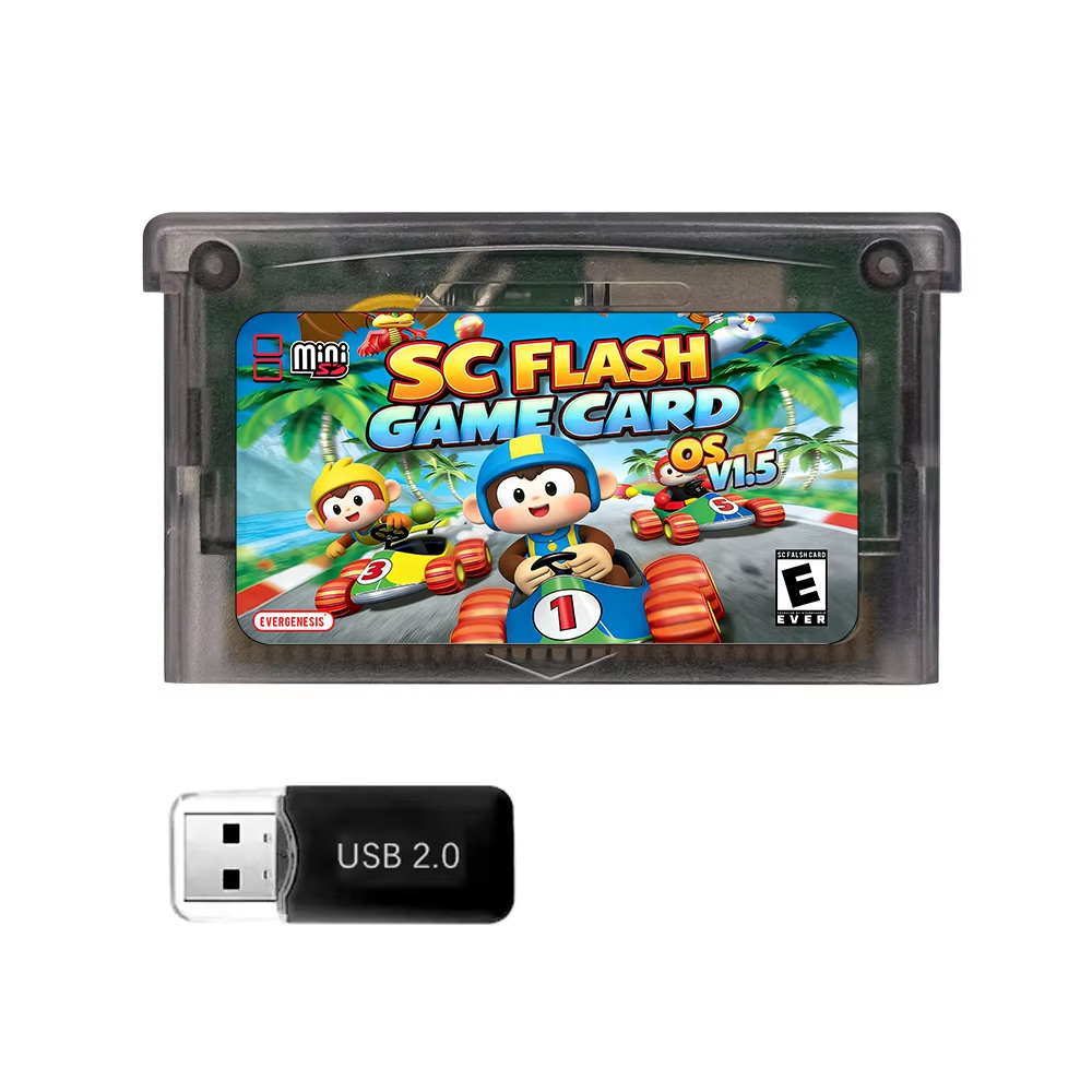Updated SC-V1.5 GBA Cartridge | RTC Real-Time Clock & 128KB Save | No Conversion, Plug & Play