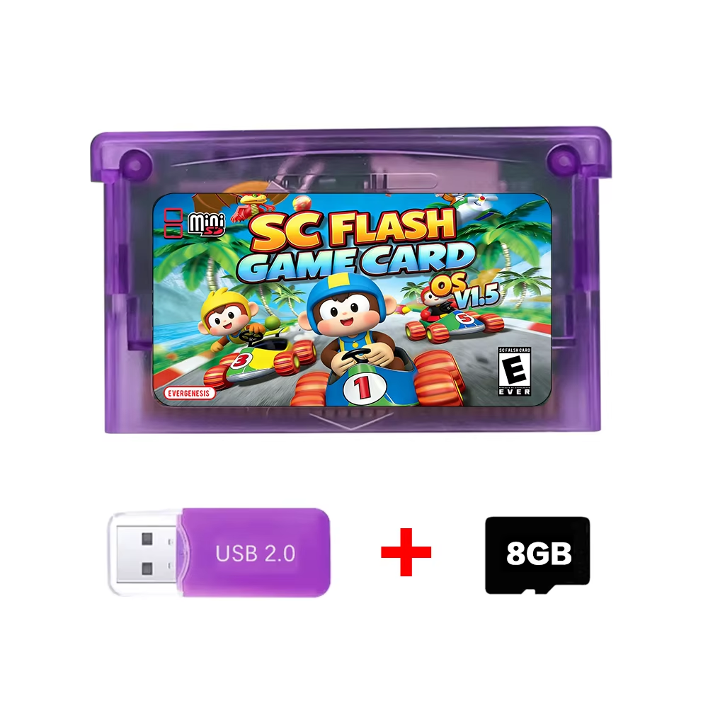 Updated SC-V1.5 GBA Cartridge | RTC Real-Time Clock & 128KB Save | No Conversion, Plug & Play