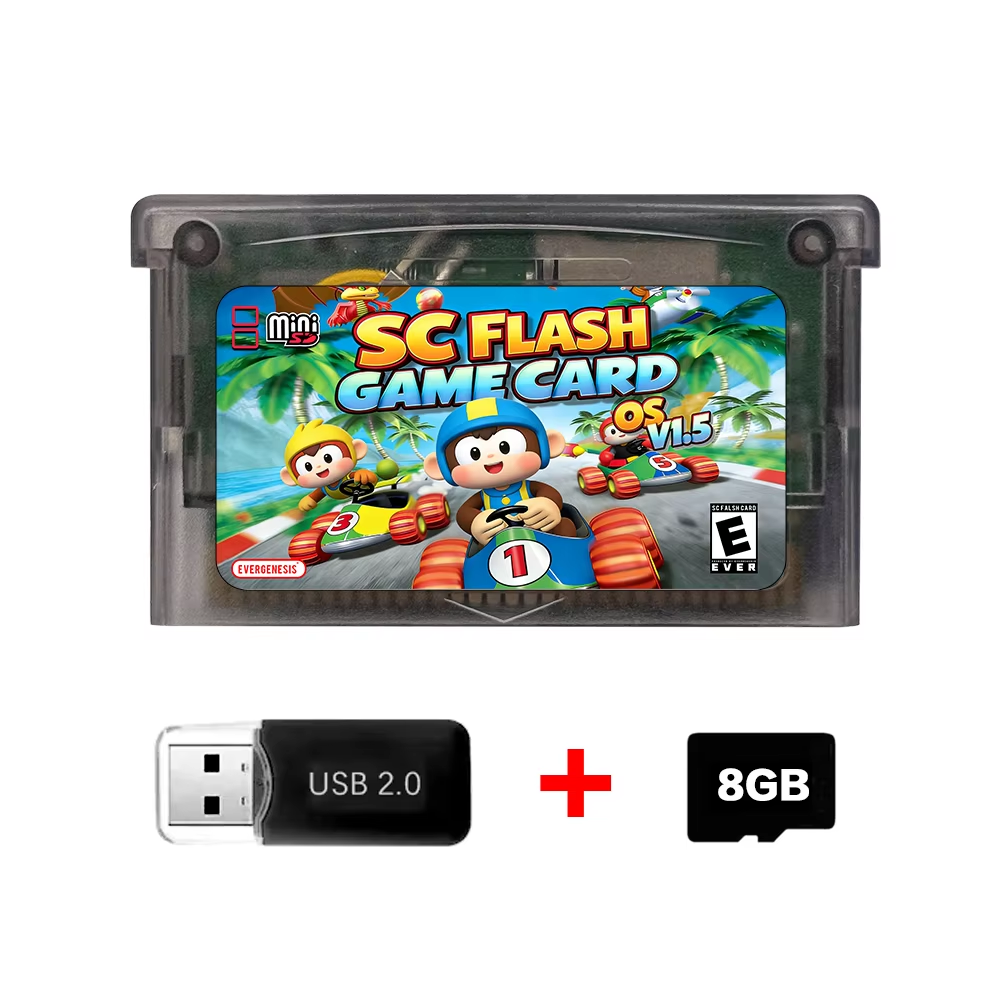 Updated SC-V1.5 GBA Cartridge | RTC Real-Time Clock & 128KB Save | No Conversion, Plug & Play