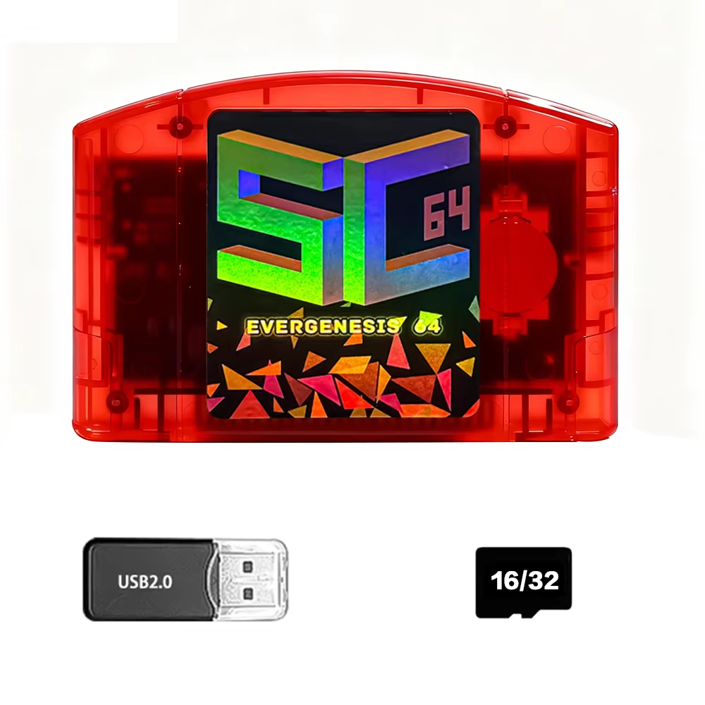 Open Source SC64 5000-in-1 Game Cartridge for Nintendo 64 N64 System | Compatible with 64DD SNES & GB Games